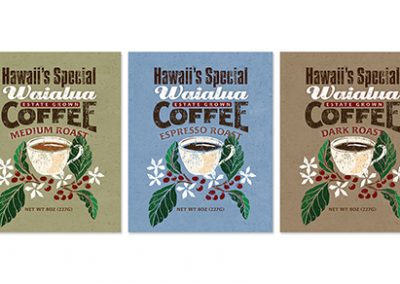 Waialua Coffee Label