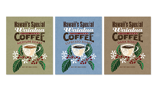 Waialua Coffee Label